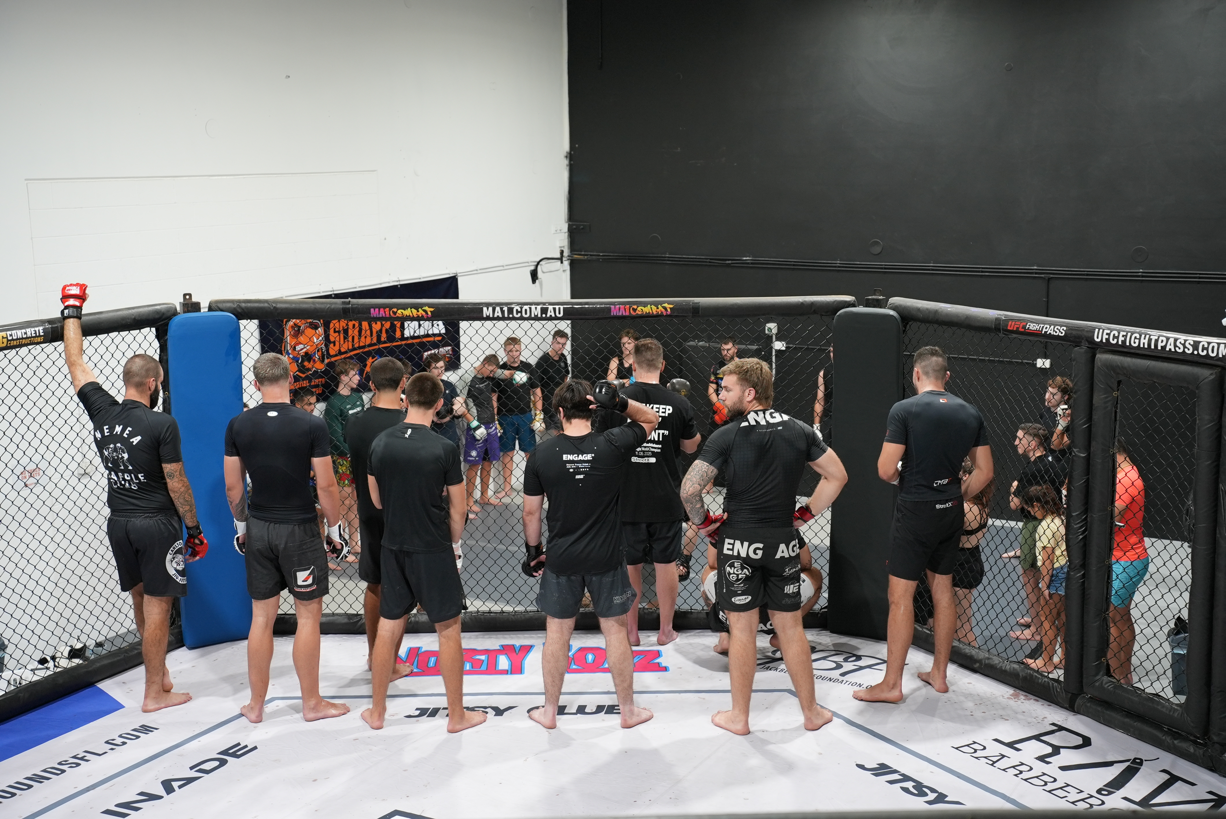 Scrappy MMA training